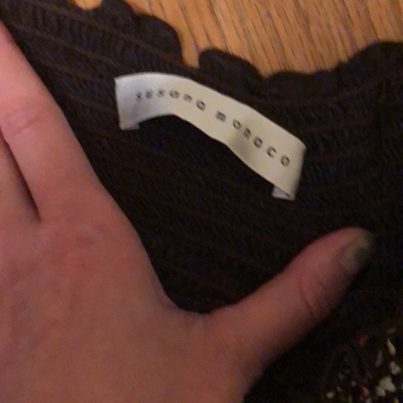 Susana Monaco Tube Top with Ruffle and Sequin Detail. Perfect Condition. Size 4 - Picture 6 of 7